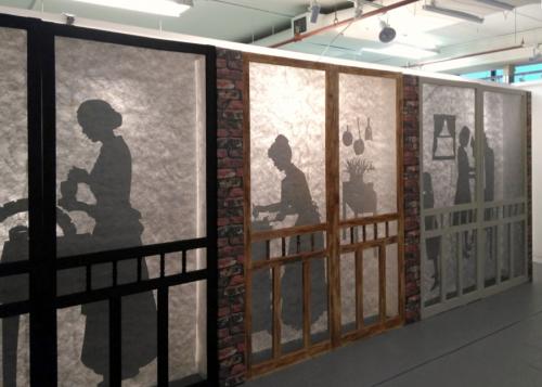 North installation view of Through the Kitchen Door