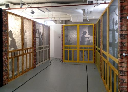 Installation View of Through the Kitchen Door